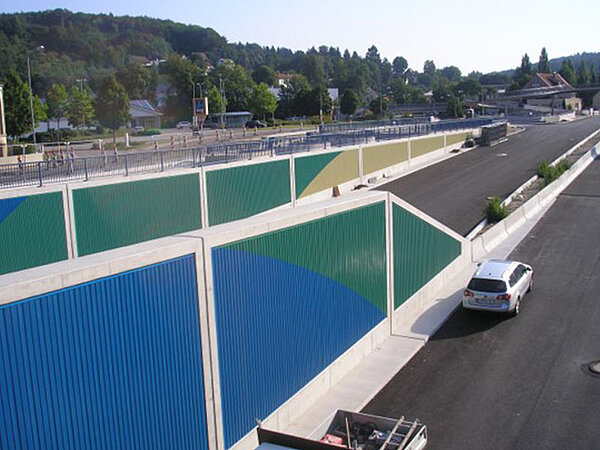 Lärmschutz auf der Landstraße von Schütte angefertigt