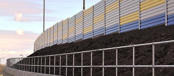 Aluminium Lärmschutzwände Export nach Schottland