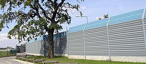 Lärmschutzwand Autobahn – Schütte Aluminium
