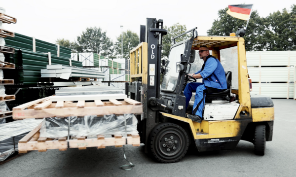 Schütte Aluminium Gabelstabler