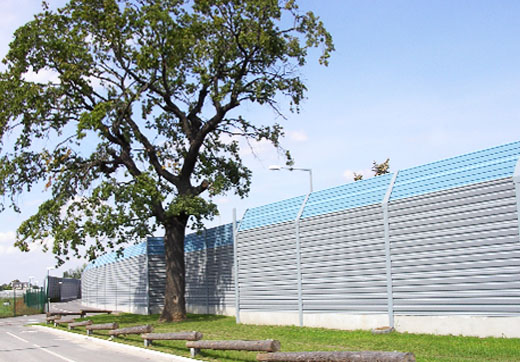 Noise barrier road & highway - Schütte Aluminium